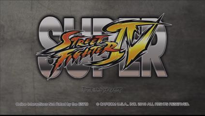 Super Street Fighter IV Title Screen